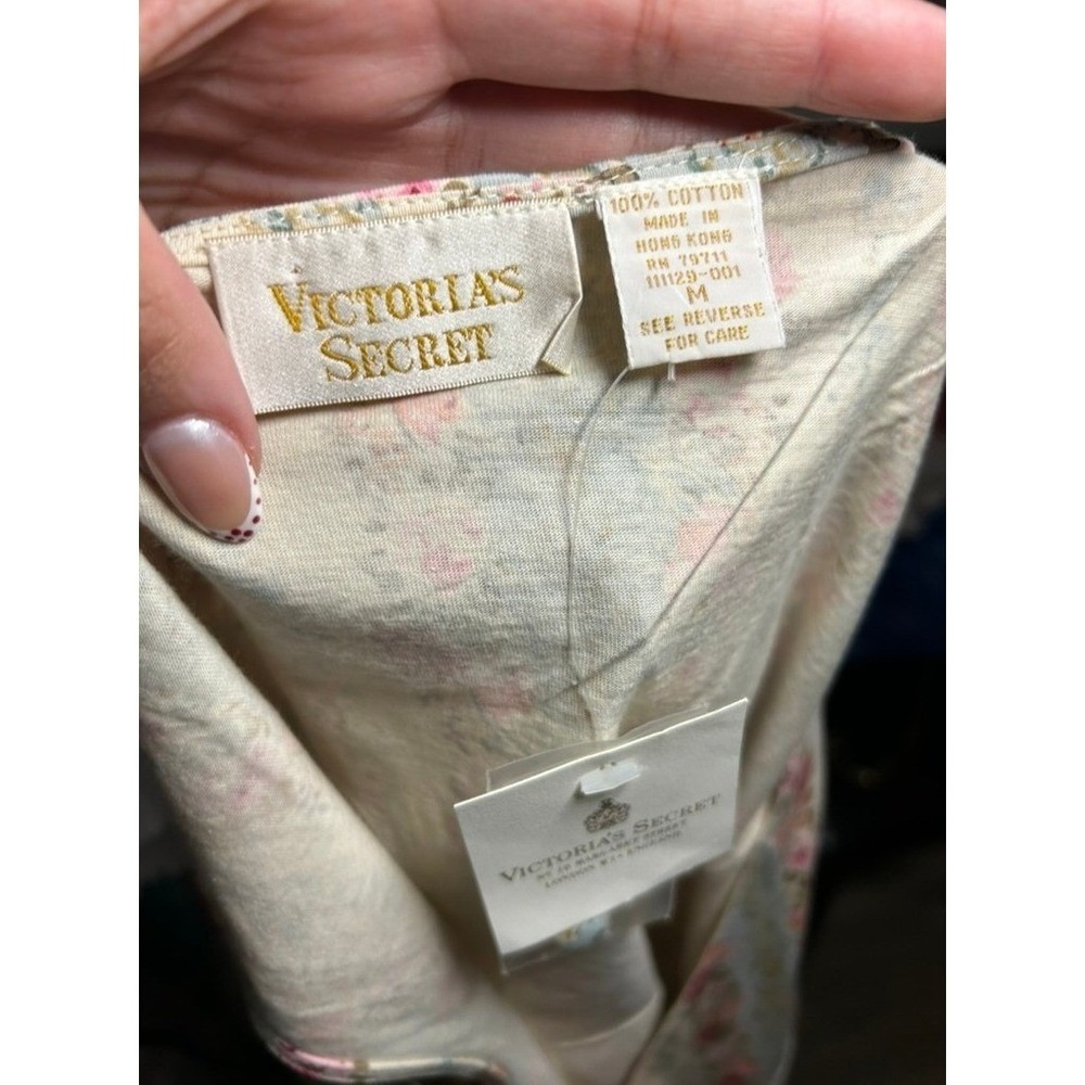 Vintage Gold label Victorias Secret Floral Vest Button Cottagecore M NWT RARE - Picture 6 of 8
